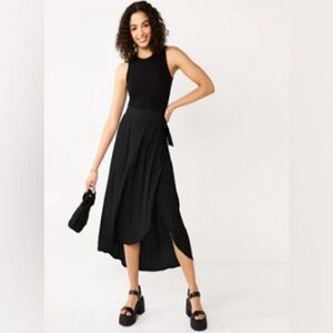 Juniors' SO® Flowy Wrap Midi Skirt